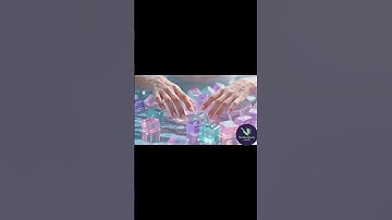 ✨ Crystal Ice Cubes ASMR ❄️ Relaxing Water Play | #ASMR #Satisfying #shorts