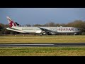 Qatar Airways A7-BAZ Boeing 777-3DZ ER QR27 Doha DOH To Manchester MAN 14/12/2019