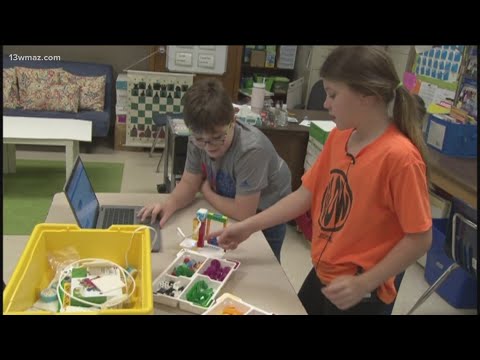 School of the week is Byron Elementary School students learning to code