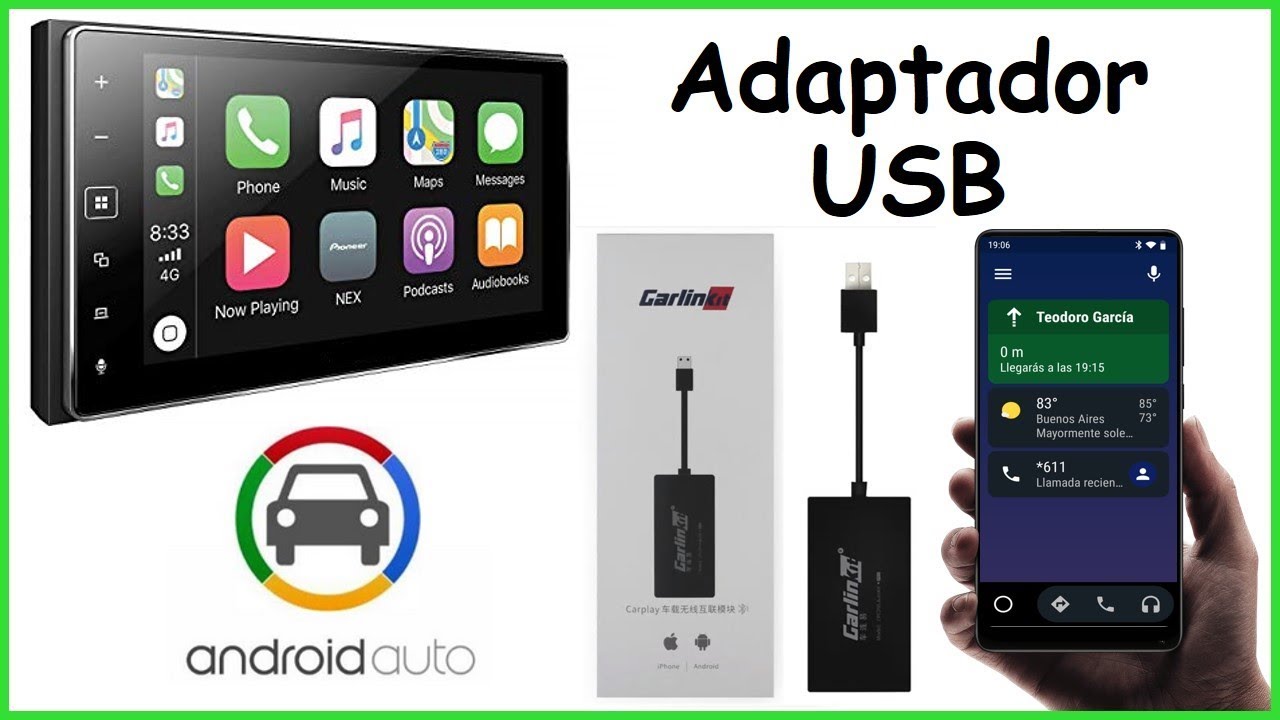 Adaptador USB Carplay, Adaptador Carplay Dongle con cable USB Carplay  Dongle Adaptador Carplay Instalación sin esfuerzo