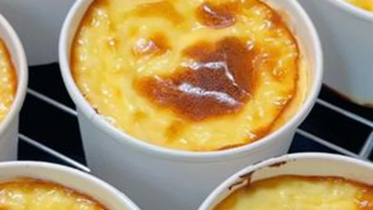 巨好吃的「芋泥烤奶」口感细腻嫩滑，入口即化！ #美食vlog #甜品控 #烘焙 #下午茶甜品 #抖音美食创作者