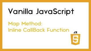 Map method using Inline Callback Function (Vanilla JavaScript ) element and index - Example 5
