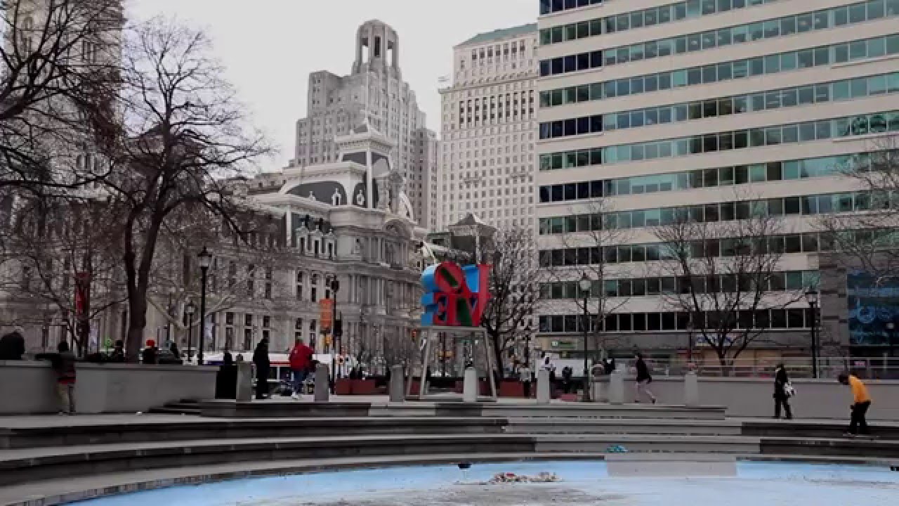 Skateboarders' last rolls through Love Park