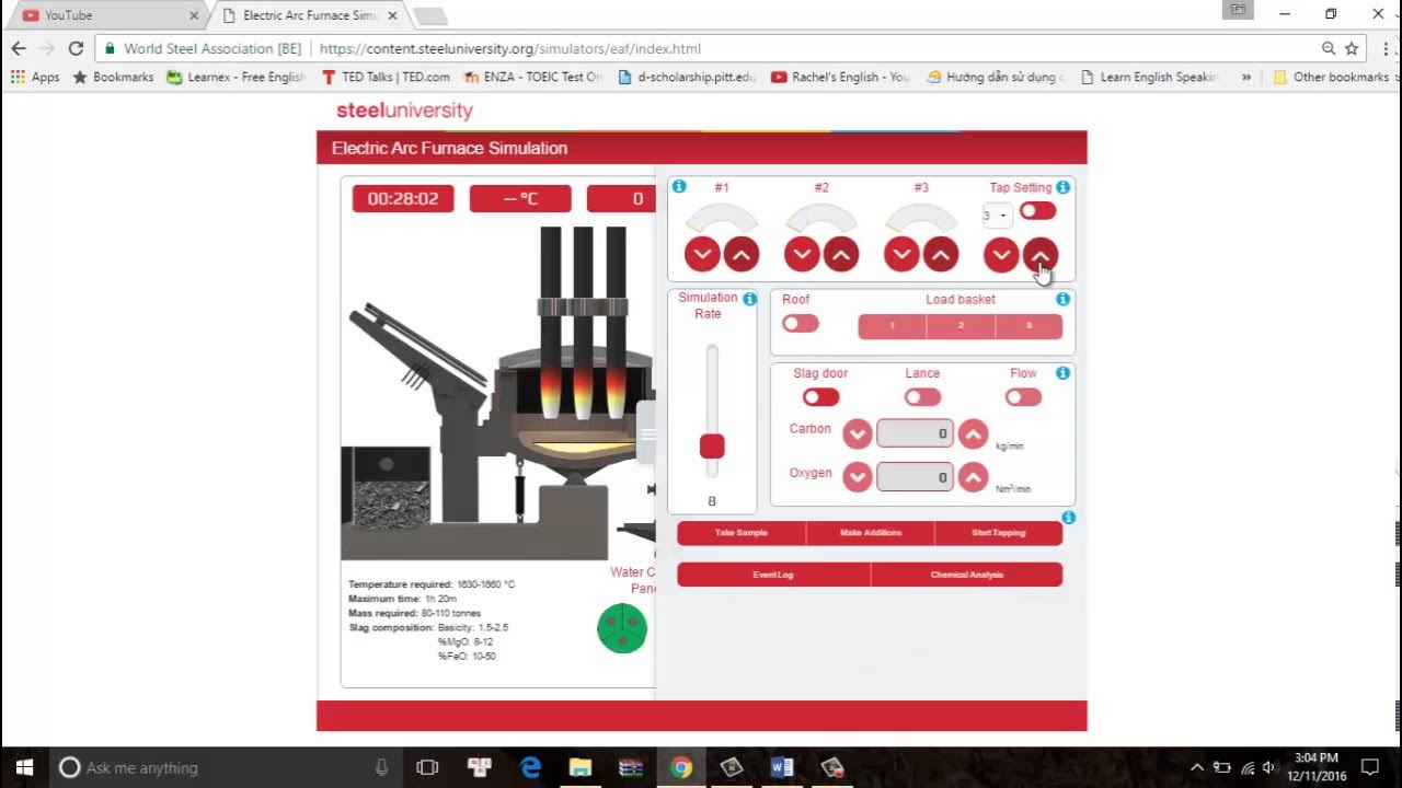 Electric Arc Furnace Simulation YouTube