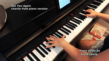 Furious 7 - Charlie Puth (no rap) - See You Again - Piano cover + sheets