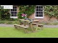 Noahs picnic table by zest outdoor living animated assembly guide