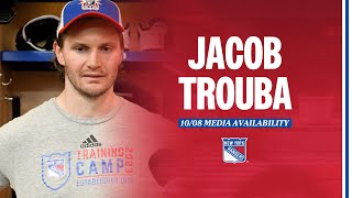 New York Rangers: Jacob Trouba Media Availability | October 8, 2023