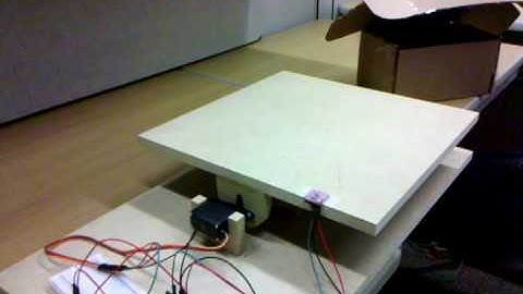 Self leveling surface with arduino