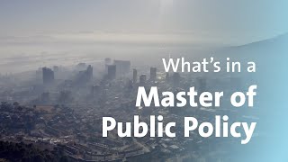 What's in a Master of Public Policy?