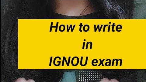 How to write in IGNOU exam #ignou # bapc #mapc #ignoumapsychology
