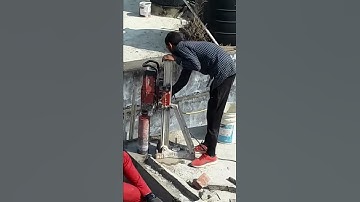 How to use Hilti DD 120 Diamond coring tool for wet drilling into concrete