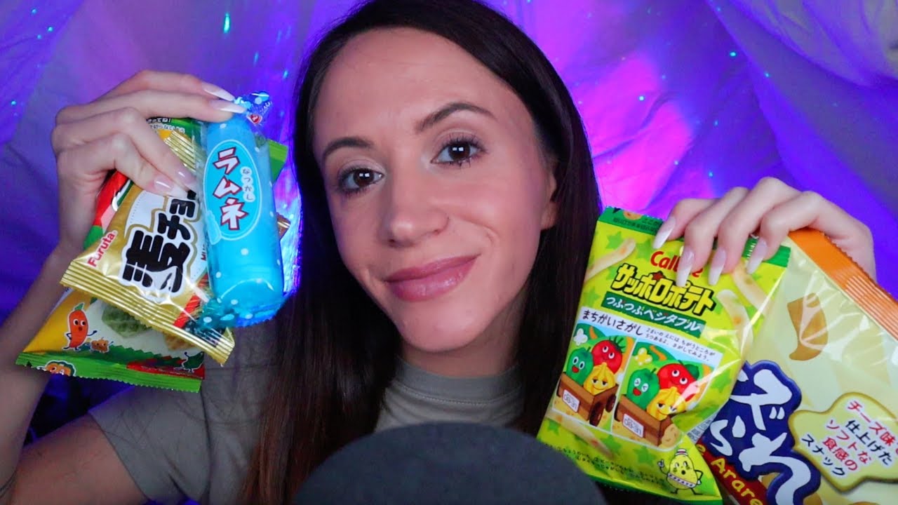 ASMR / Trying Treats From Japan (try treats unboxing)