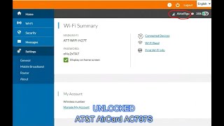 How to unlocks your Netgear 4G AT&T AirCard AC797S Mobile WiFi screenshot 4