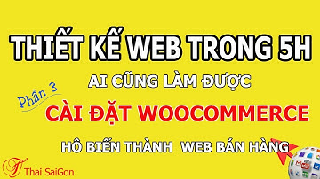 Web5h 🚀 Bài 3a  Cài đặt plugin woocommerce ✅ Kiếm Tiền Sáng Tạo