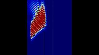 Negative refraction from a bulk metamaterial simulated in FDTD
