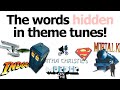 Can You Hear These Words Hidden In Theme Tunes Can You Hear These Words Hidden In Theme Tunes