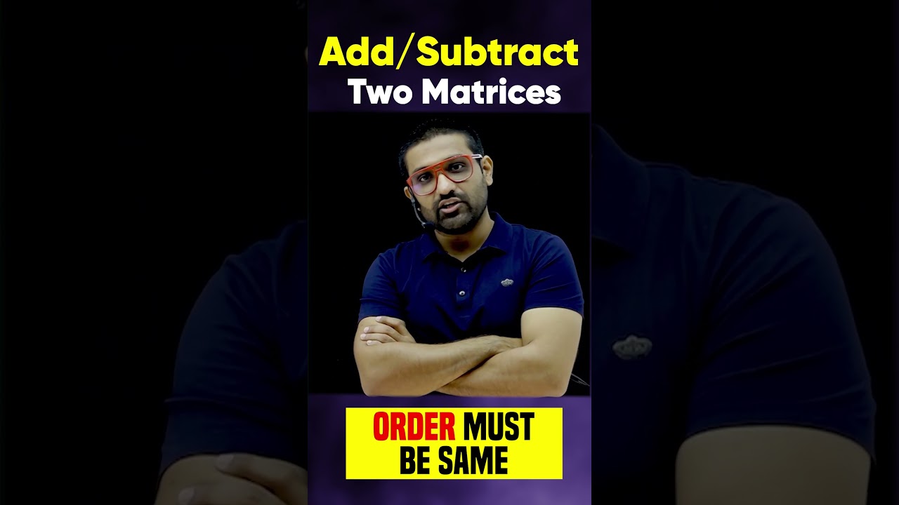 Addition/Subtraction Rule For Matrices