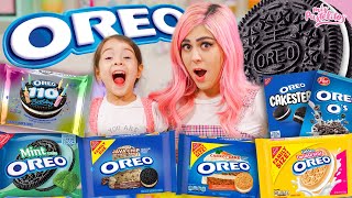 PROBANDO LAS OREOS MÁS EXTRAÑAS CON MI SOBRINA | MIS PASTELITOS