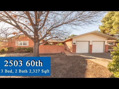 2503 60th St, Lubbock, TX home video tour