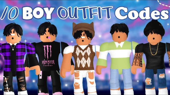 aesthetic boy outfits for roblox w/ CODES & LINKS