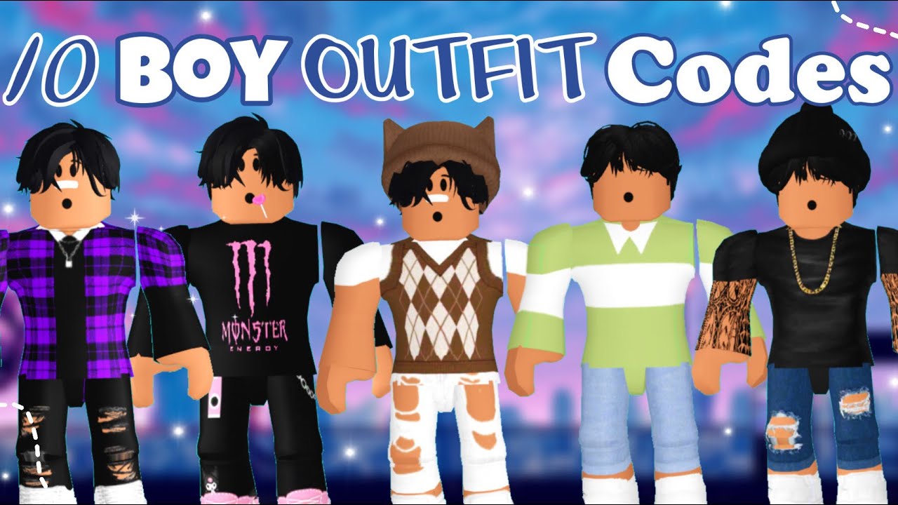 10 BOY outfits with CODES!| SiimplyDiiana - YouTube