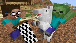 Monster School: Riding - Minecraft Animation