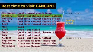 Find out when you should go to cancun, mexico and which months avoid.
best hotels in cancun: https://bit.ly/cancun-best-hotels-resorts is
the...