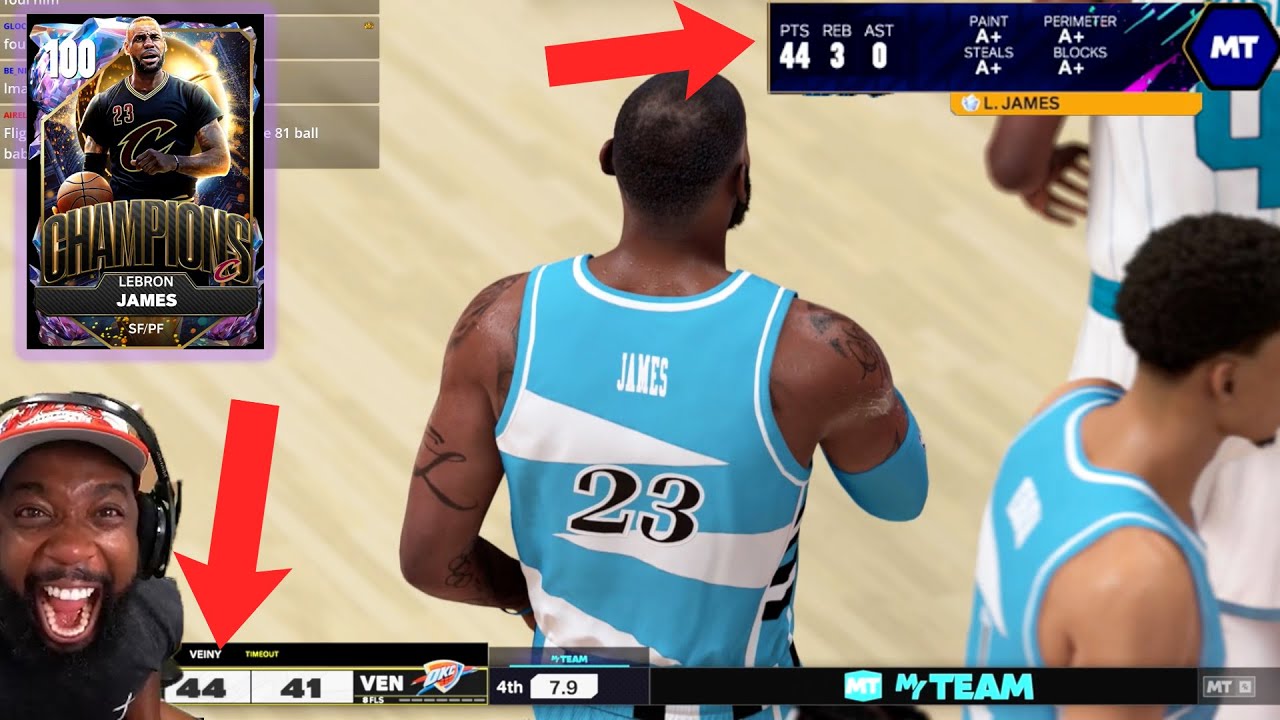 FINALLY GOT 100 OVERALL LEBRON & SCORED EVERY POINT WITH HIM!