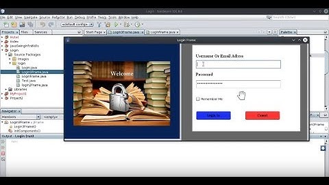 Java swing UI how to design java jframe swing GUI In netbeans  Login Form Frame Sign Up