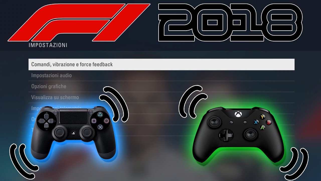 F1 2018 how to remove the vibration from the controller ps4 xbox pc -  YouTube