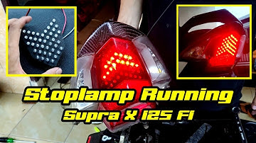 Supra X 125 FI Modification | Installing Running Stop Lamps