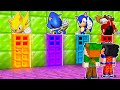 NÃO ESCOLHA A PORTA ERRADA DO SONIC NO MINECRAFT!! (SUPER SONIC, METAL SONIC, TAILS)