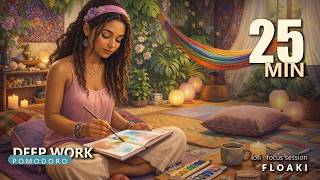 25 min LoFi Pomodoro – Deep Work Focus Session · AI Music | Floaki