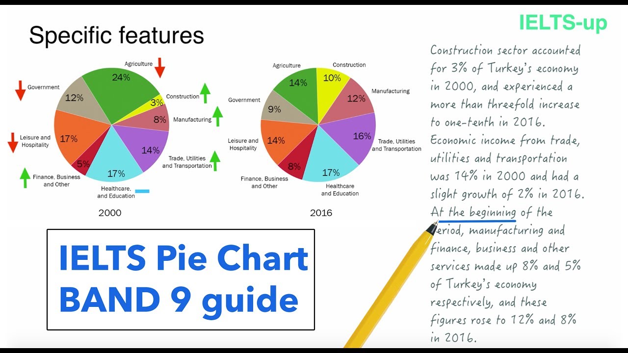 ⁣IELTS Writing task 1: Pie chart lesson