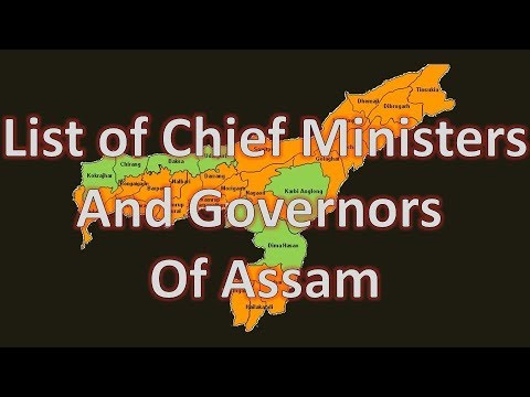 List of Chief Ministers and Governors of Assam