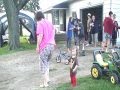 Family water fight