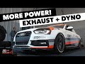 Building an Audi S4 | Pt. 5 MORE POWER! Intake, Radiator, Exhaust & DYNO! | ECS Tuning