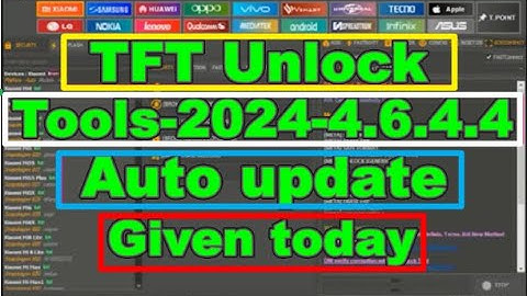 TFT Unlock Tools 2024 4.6.4.4 Auto updated given today