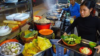 A Good Place to Eat Yellow Pancake, Spicy Grilled Snail, Beef Skewers & More Cambodian Street Foods