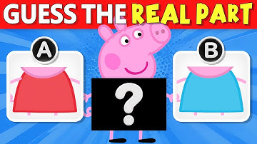 🐷 A or B? You Think You Know Peppa Pig? 🅰️❓🅱️ Prove It in This Real Parts Quiz! | Quiz DingDong