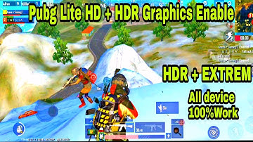 How to Enable HDR Graphics in Pubg Mobile Lite | Enable HDR All Devices | 100℅ Working