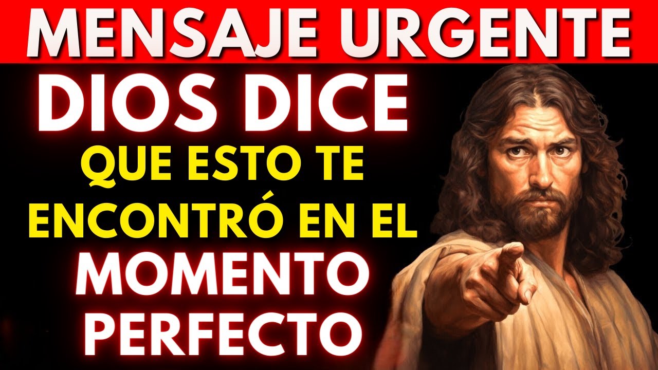 DIOS TIENE UN MENSAJE URGENTE PARA TI HOY (SIENTE LA BENDICIÓN AHORA ...