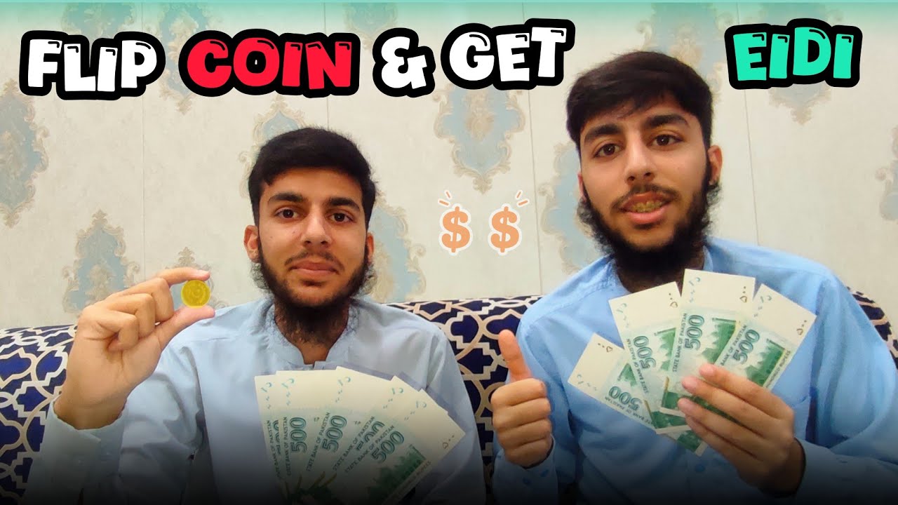 🪙 Flip Coin & Get EIDI | Challenge Video 😍 | Eid 1 Day Vlog ☺️ | Funny Video 🤣 | Anees & Awaid Bhai