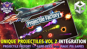 Unique Projectiles Vol 2 by Gabriel Aguilar Prod •  Projectile Factory Integration • For Game Devs