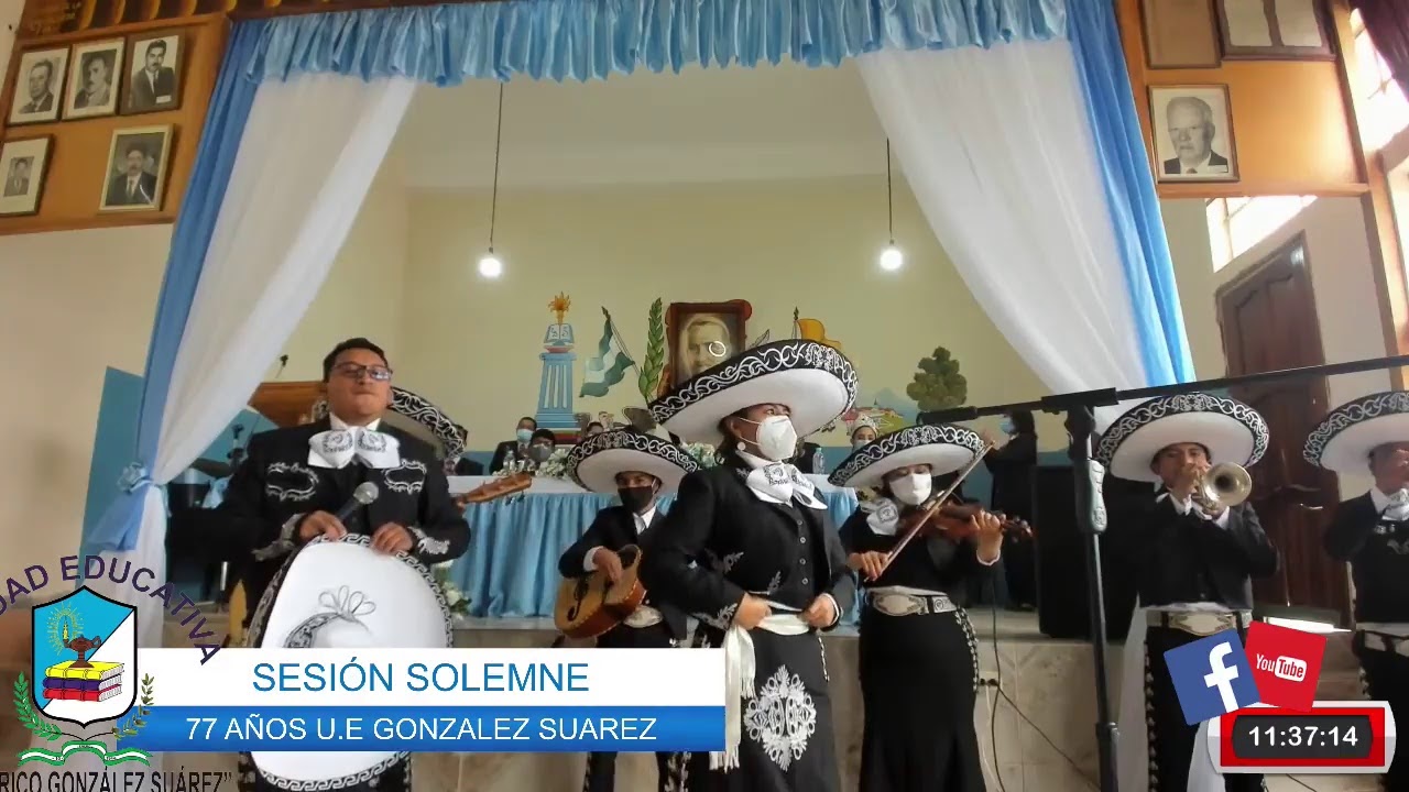 SESION SOLEMNE 77 AÑOS UNIDAD EDUCATIVA FEDERICO GONZALEZ SUAREZ