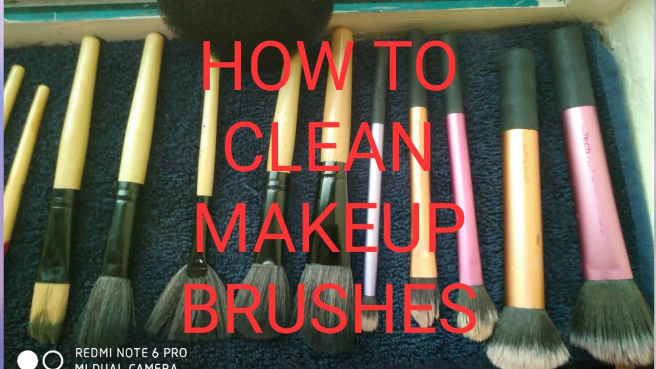 How TO Clean Makeup Brushes DIY Step By Step tutorial YouTube
