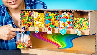 Comment fabriquer un distributeur automatique de bonbons en carton