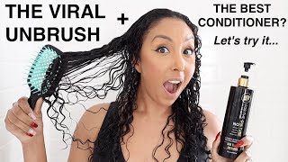 Pairing the VIRAL UNBRUSH w/ The Most Moisturizing Conditioner! | BiancaReneeToday