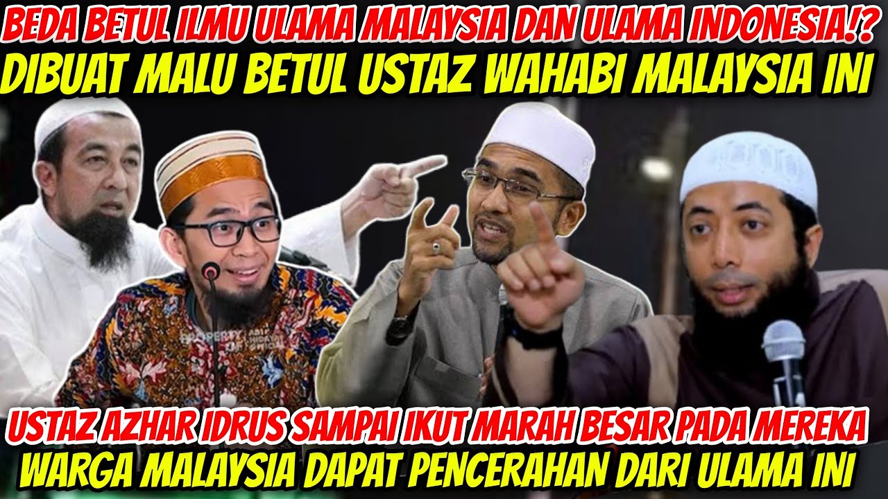 USTAZ AZHAR IDRUS LANGSUNG BUAT MALU WAHABI INI⁉️ SAMPAI ULAMA INDONESIA BERANI TEGUR WAHABI INI