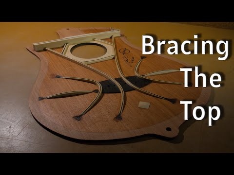 Falcate Bracing a Guitar Top Using Carbon Fibre and Laminated Spruce